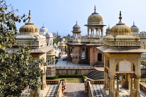 Gaitore Ki Chhatriyan Crematorium Grounds in Jaipur, India 