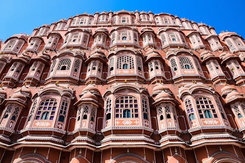 Facade of Hawa Mahal in Jaipur