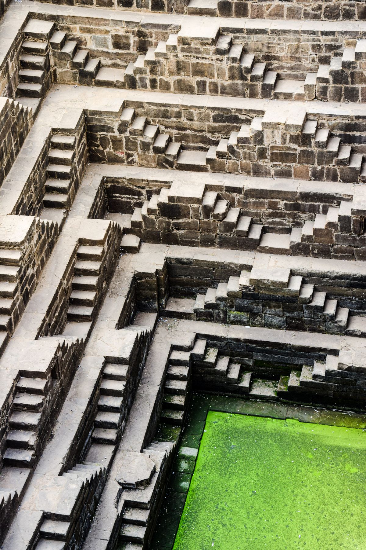 Stunning stepwell (Vav) showcasing ancient Indian rainwater harvesting architecture