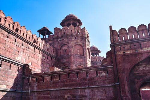 Free Explore the majestic Red Fort in Agra showcasing historical architecture. Stock Photo