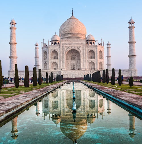 Scenic View of the Taj Mahal, Agra, India 