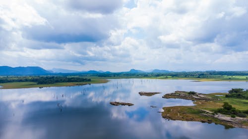 Foto profissional grátis de céu, dji, lago