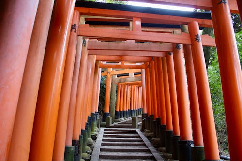 Ingyenes stockfotó élénkpiros, Japán, kiotó témában