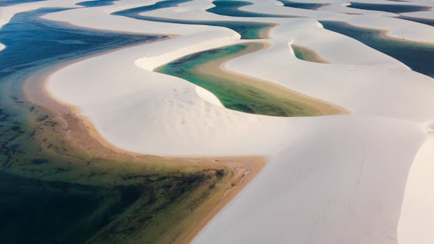Discover the stunning sand dunes and lagoons of Lençóis Maranhenses National Park.