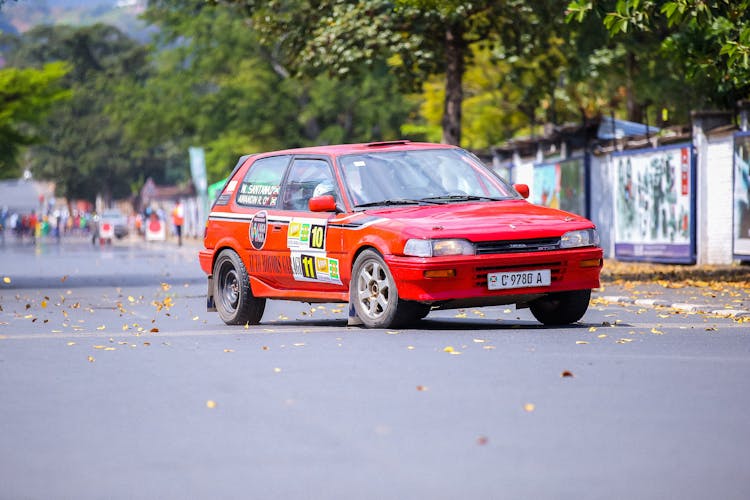 Sixth Generation Toyota Corolla GT Taking A Turn