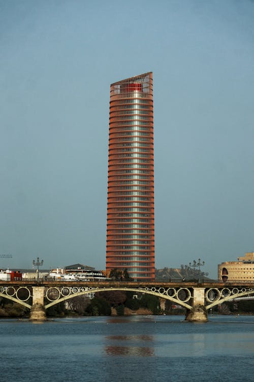 View of Skyscraper Torre Sevilla, Sevilla, Spain 