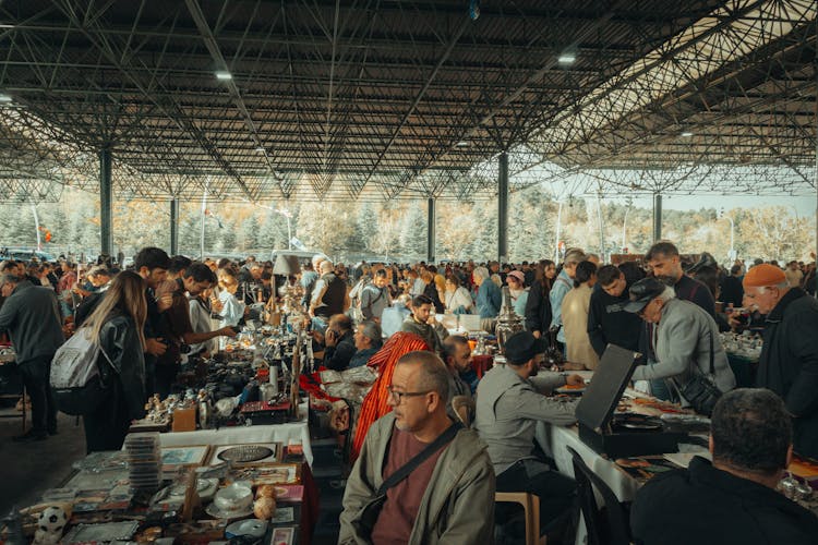 Crowd In A Market