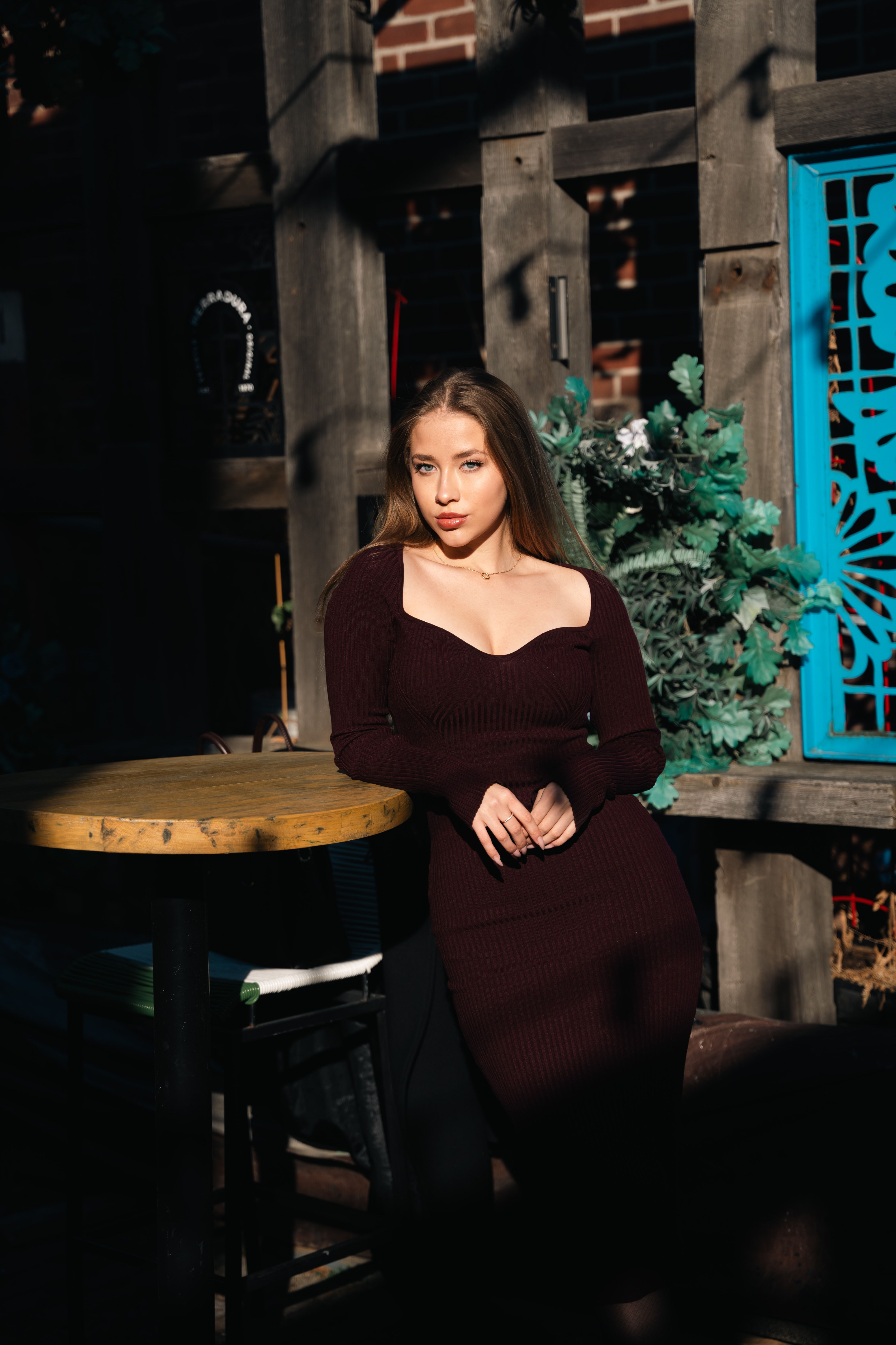 Vestido Midi Canelado