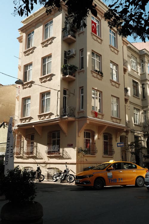 Facade of a Traditional Townhouse in Istanbul 