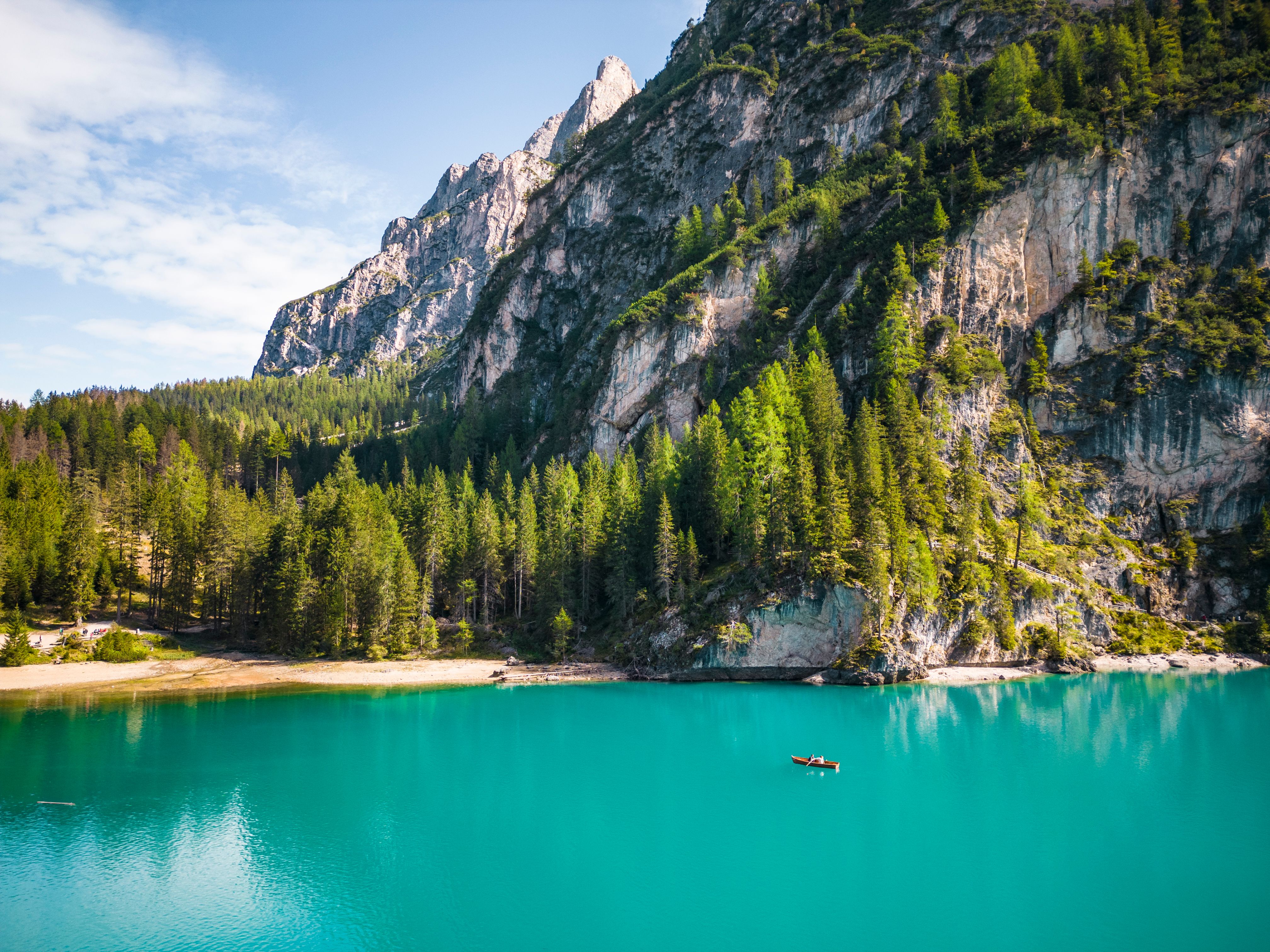 Lake Braies in Alps · Free Stock Photo