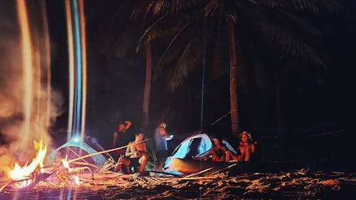 Camp by the beach