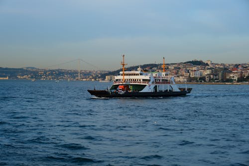 Bosphorus scene and a   boat