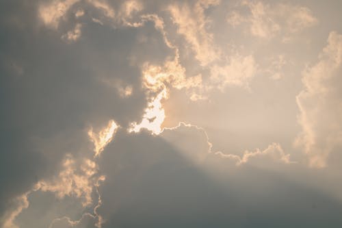 Sunlight Shining through Clouds