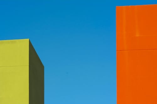 オレンジ, ミニマリズム, 建物の無料の写真素材