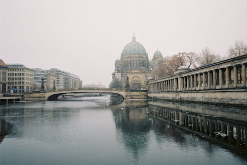 Berlin Cathedral behind River