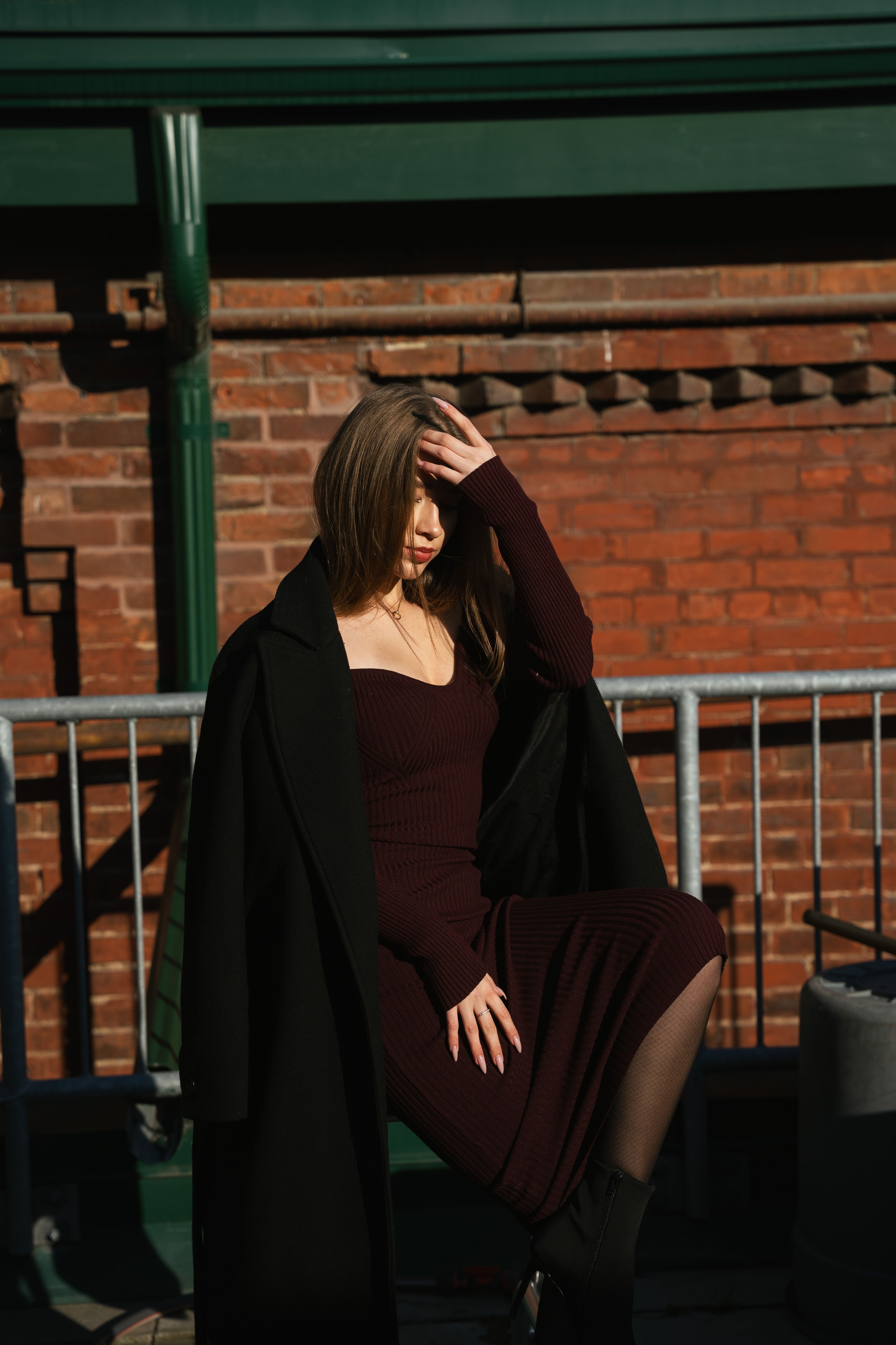 Vestido Midi Canelado