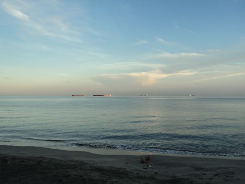Free stock photo of calm sea, horizon Stock Photo