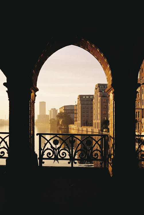 Oberbaum Bridge Seen From an Arch 