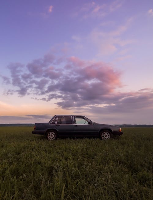 Car in the meadows • @lostintespace