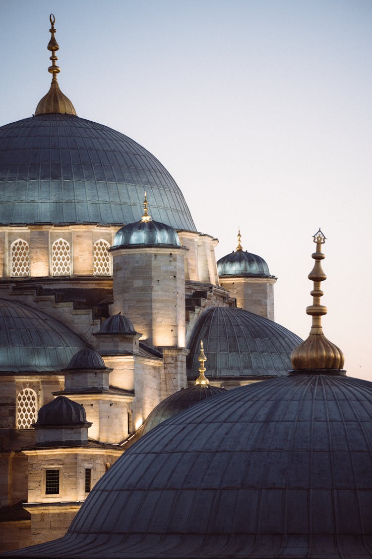 Domes Of Mosque In Istanbul