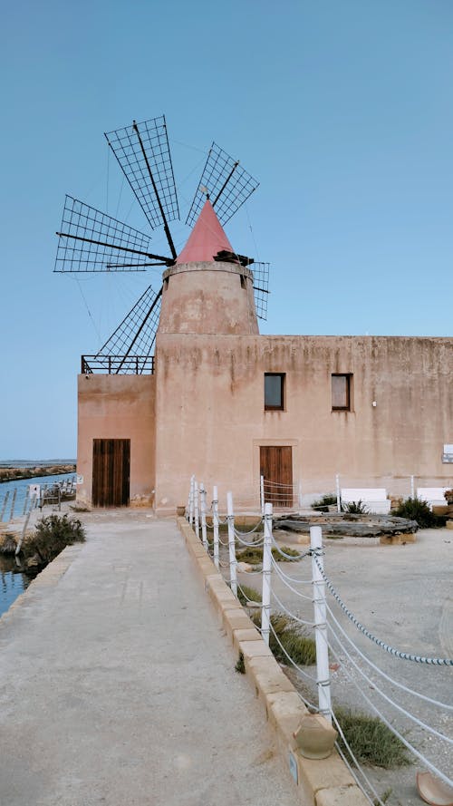 Building with Windmill