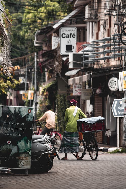 Cyclists in Alley