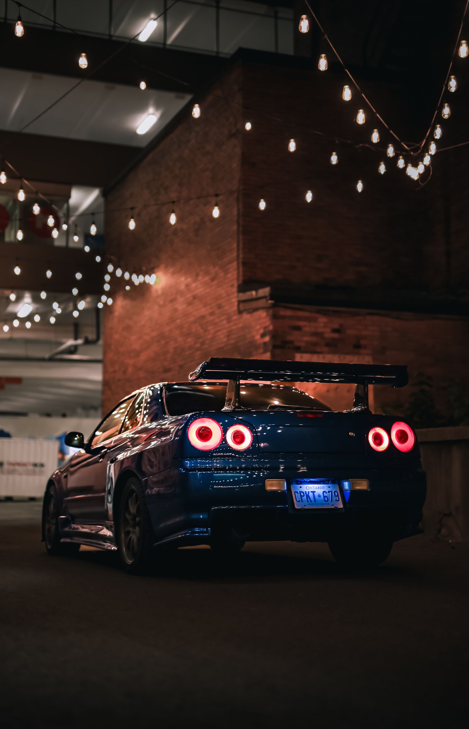 Nissan Skyline Night 4K wallpaper