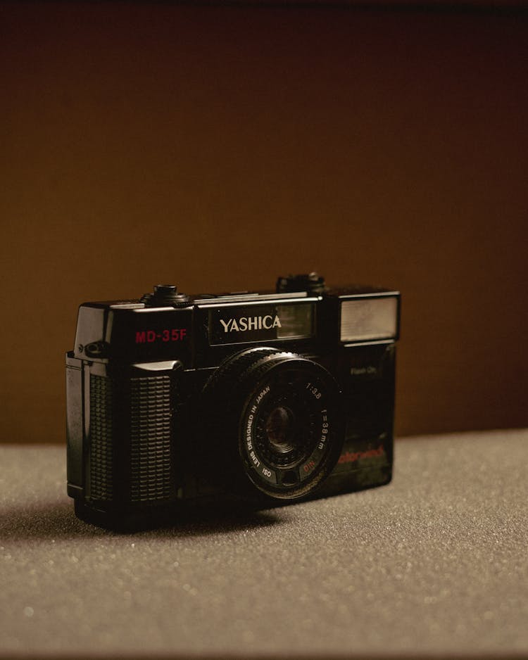 Retro Camera On A Table 