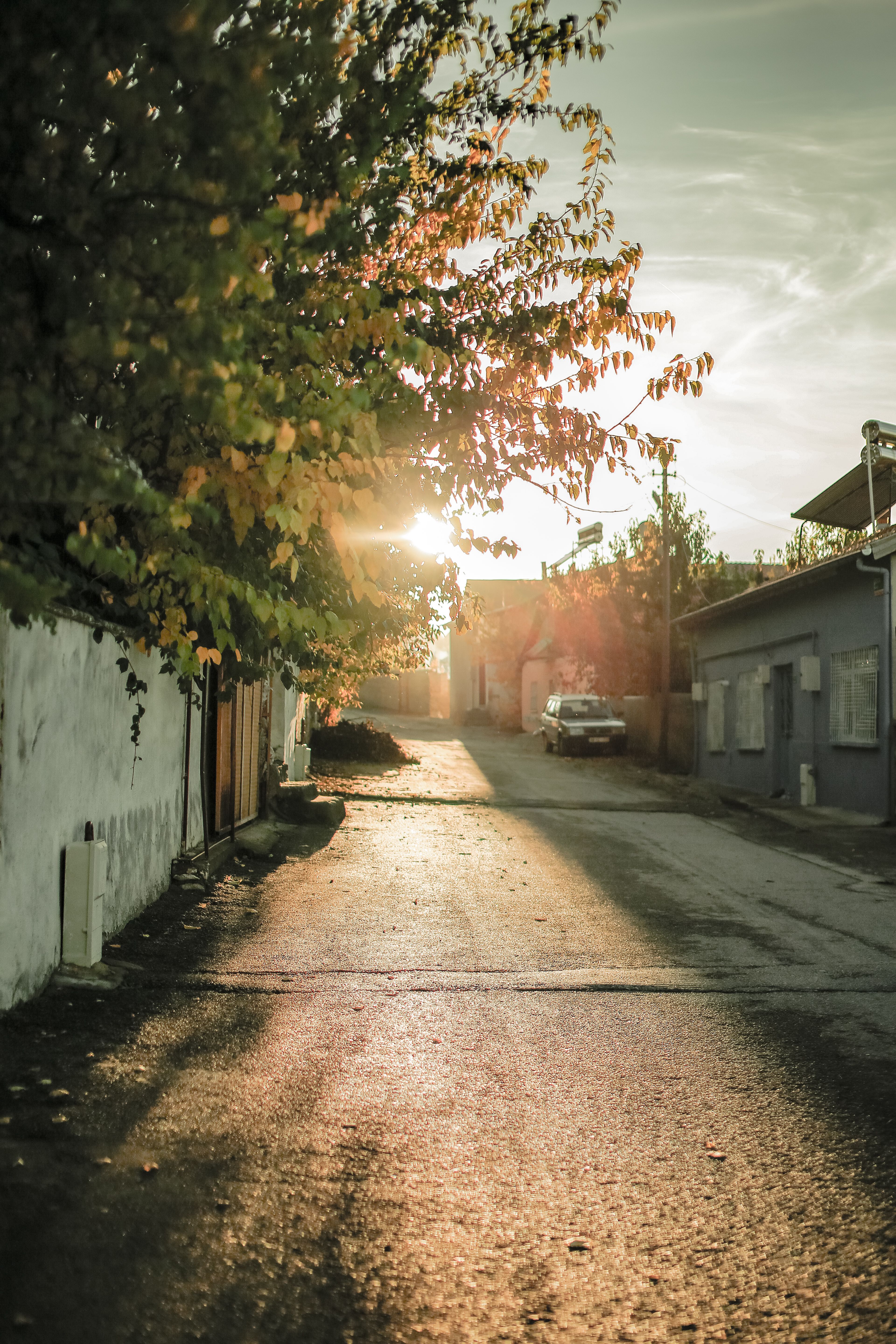 Small town street near Waymart Pennsylvania