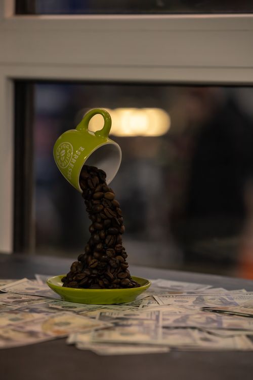 Free stock photo of coffee, coffee beans, cup Stock Photo