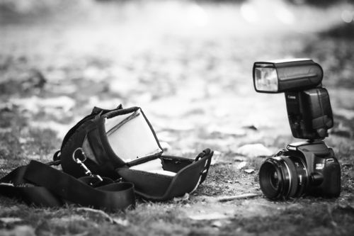 Free Canon 250d with flash 600ex 2 rt Stock Photo