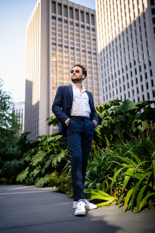 Man in Suit and Sunglasses