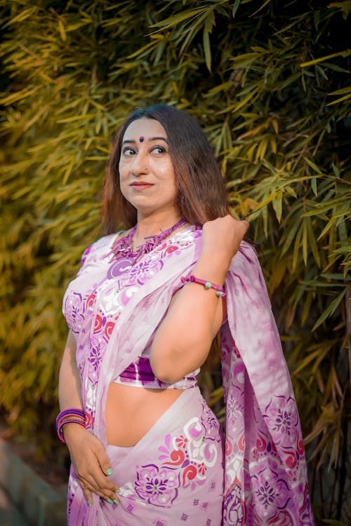 傳統服裝, 印度女人, 垂直拍攝 的 免費圖庫相片