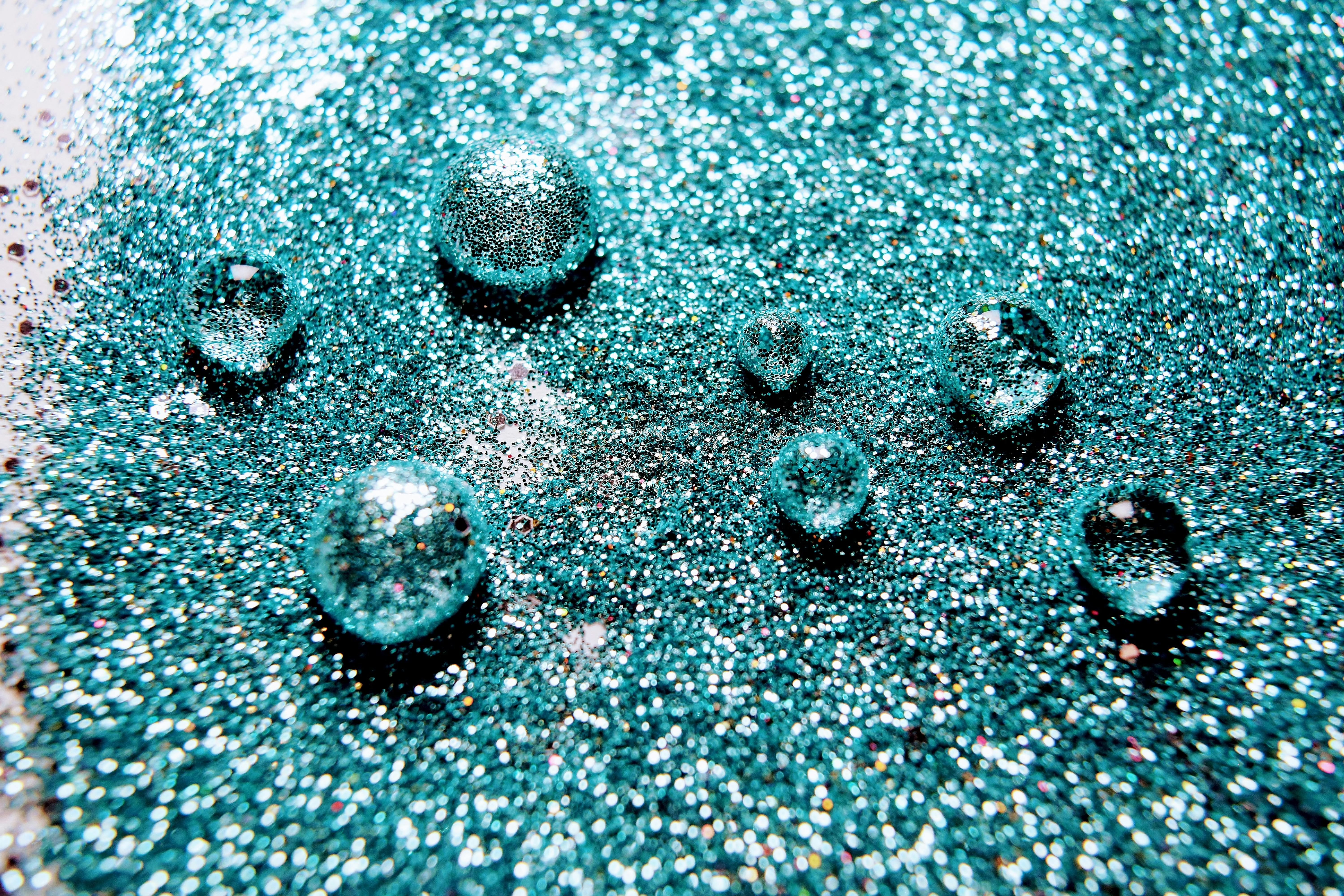 Free stock photo of blue green, glitter, rain