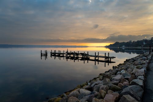 Gratis lagerfoto af anløbsbro, hav, kyst