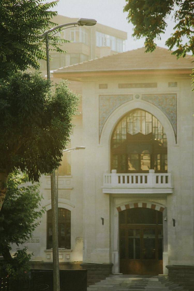 Facade Of The Social Sciences University Of Ankara, Turkey 