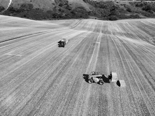 Agricultural Machinery Working in the Field 