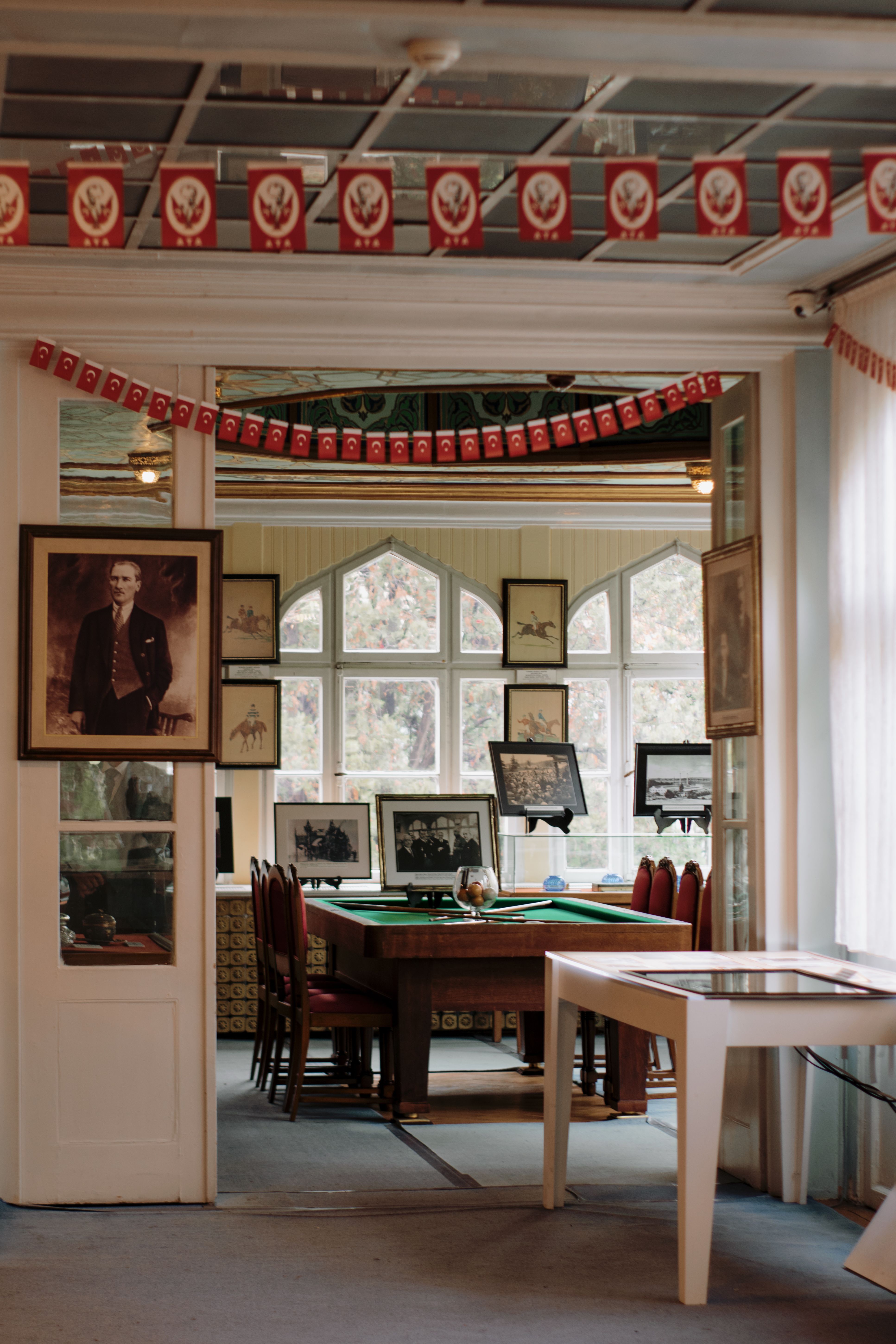 Flags and Ataturk Picture in Room · Free Stock Photo