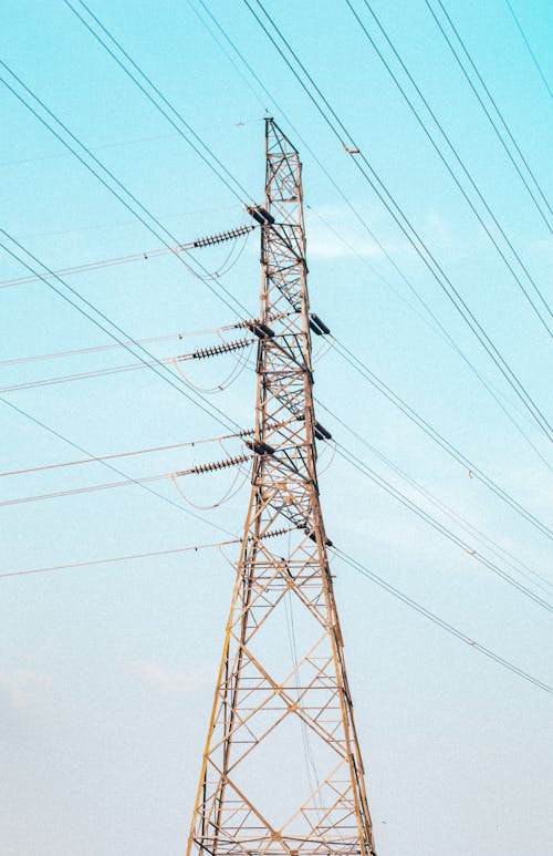 Kostnadsfri bild av elektricitet, kablar, klar himmel