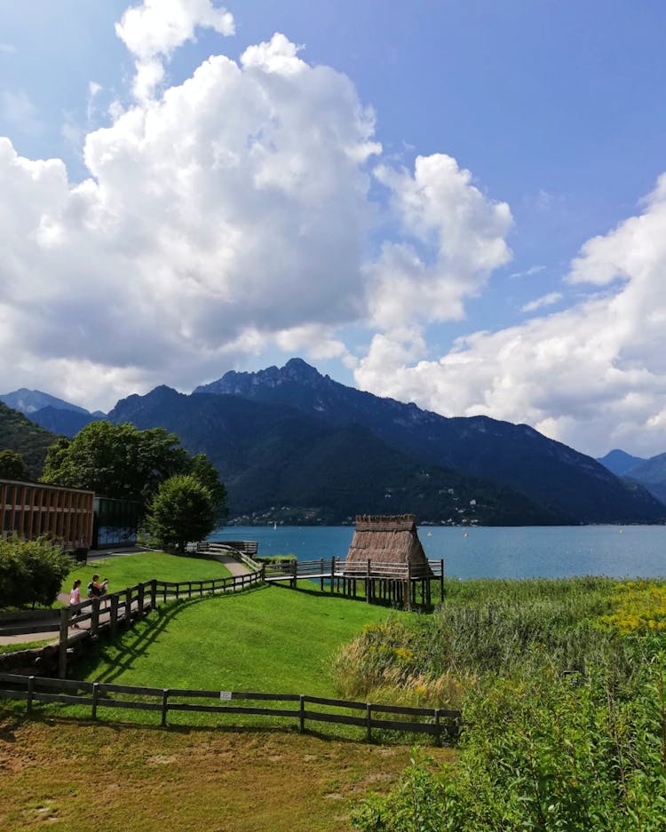 Promenade Over Lake In Summer