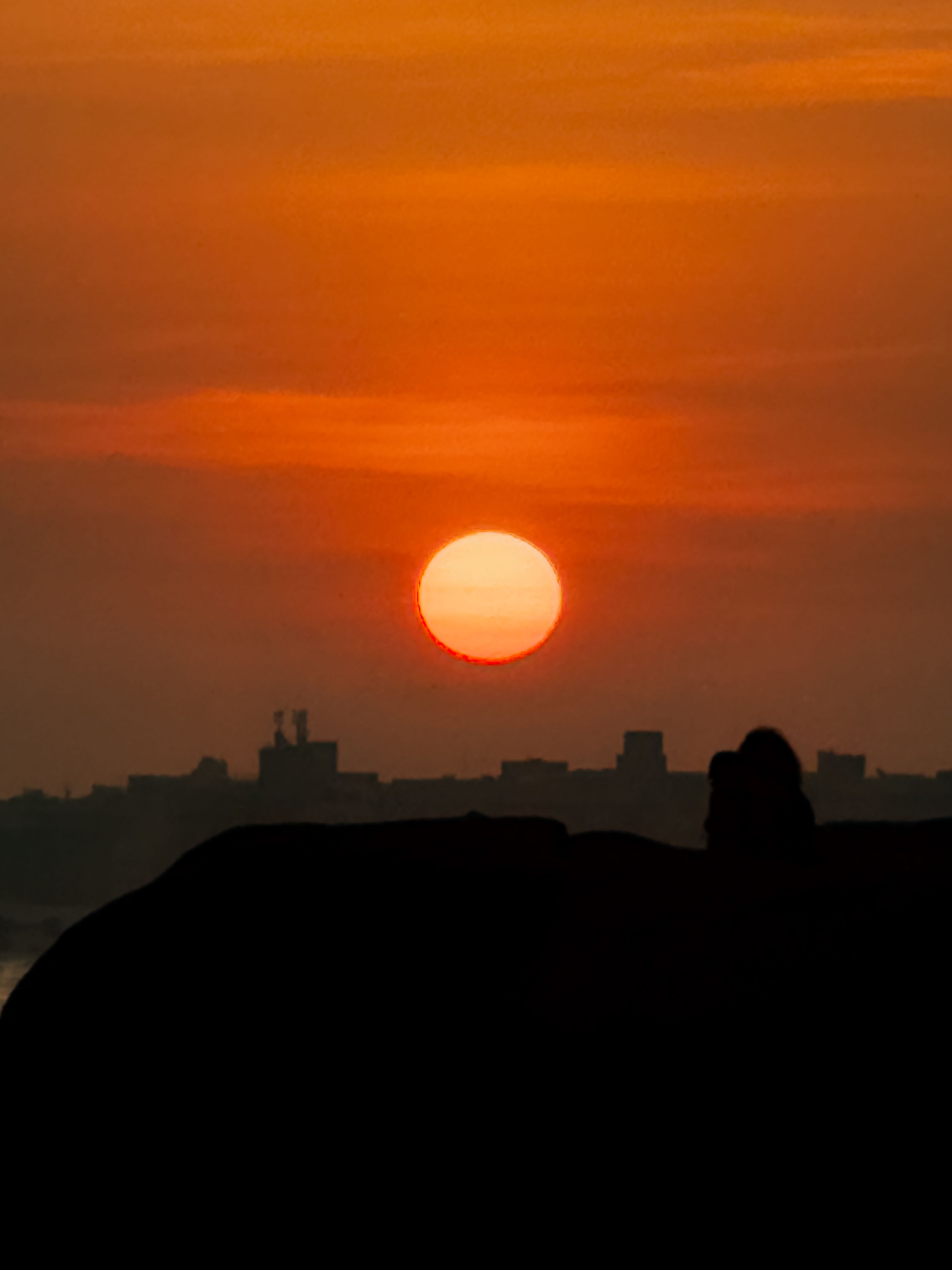 Sunset over City Skyline · Free Stock Photo