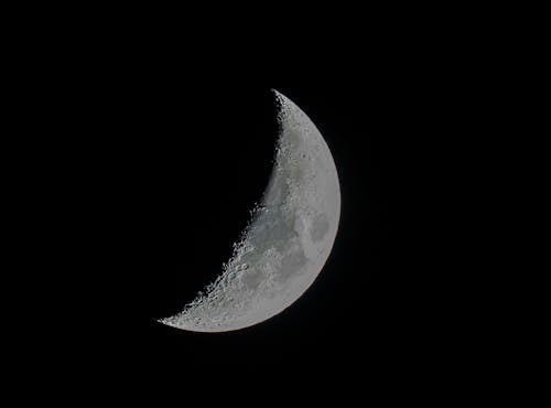 Photos gratuites de astronomie, cratères, croissant de lune