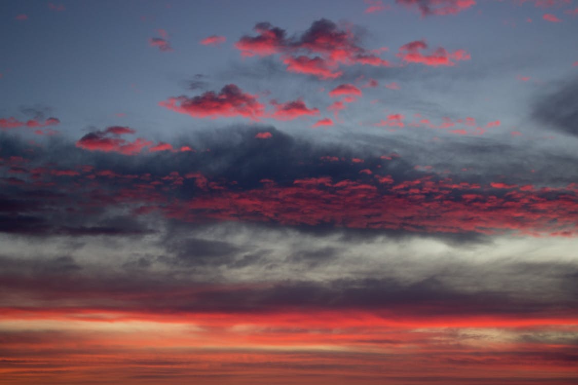 Grijze En Rode Lucht