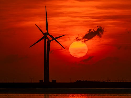 Kostenloses Stock Foto zu elektrizität, himmel, rot