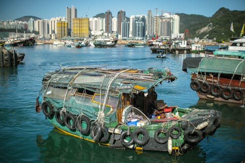 Základová fotografie zdarma na téma člun, Hongkong, kotviště