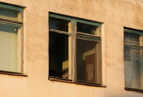 Windows in an Old Abandoned Townhouse