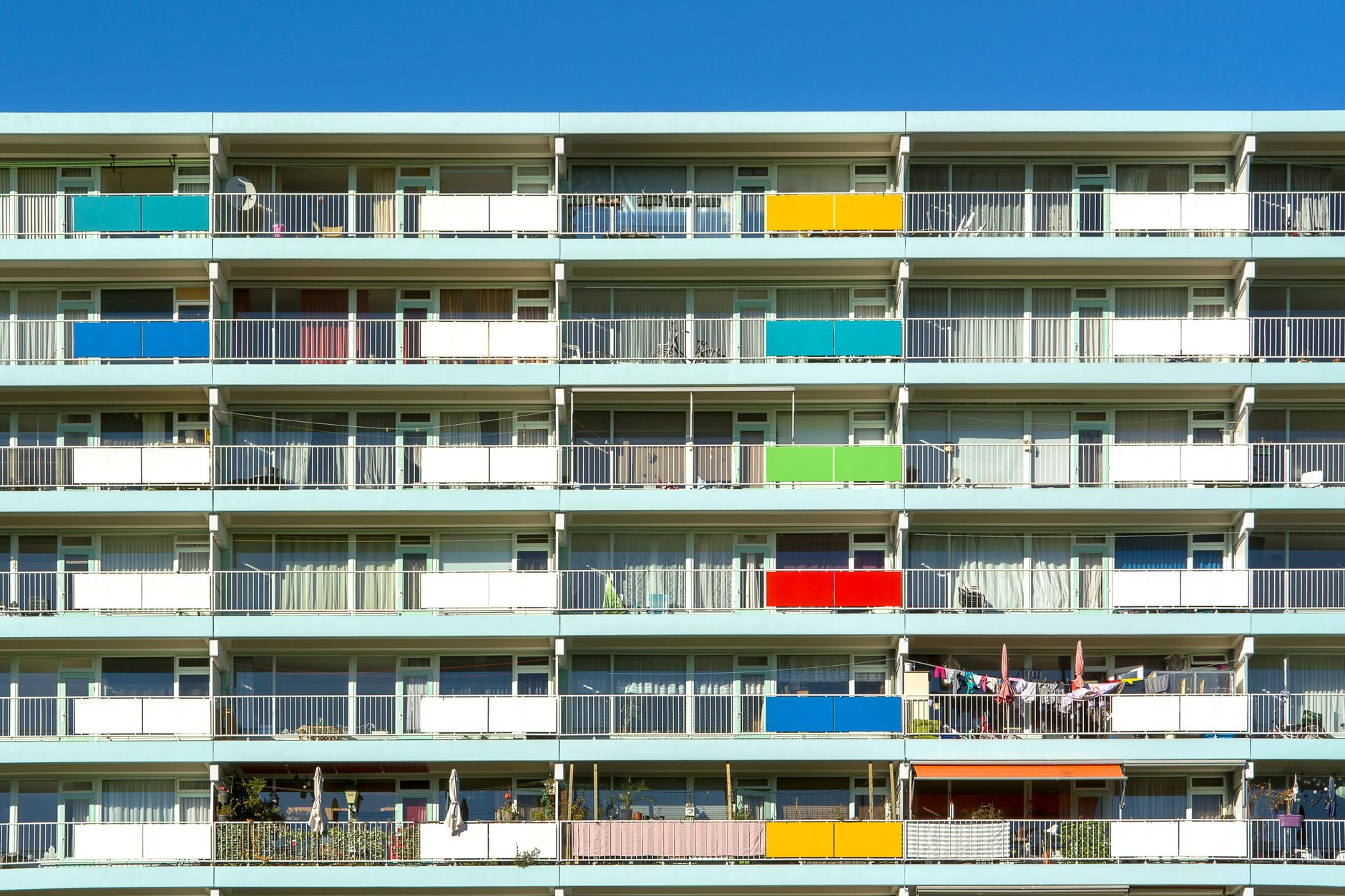 Zoetermeer'de gece bir apartman binası