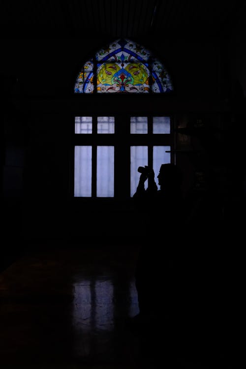 Základová fotografie zdarma na téma focení, okno, silueta