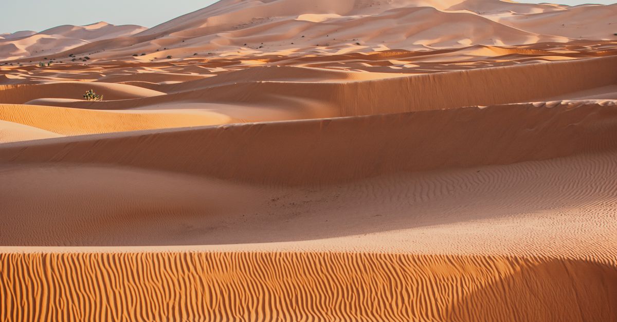 Dessert Ripples Ripples in Sand Desert · Free Stock Photo