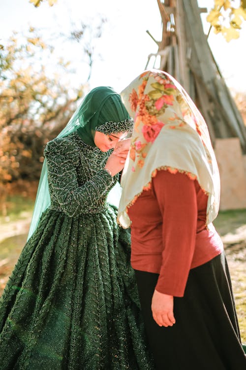 Free Mother with Bride in Traditional Dress Stock Photo